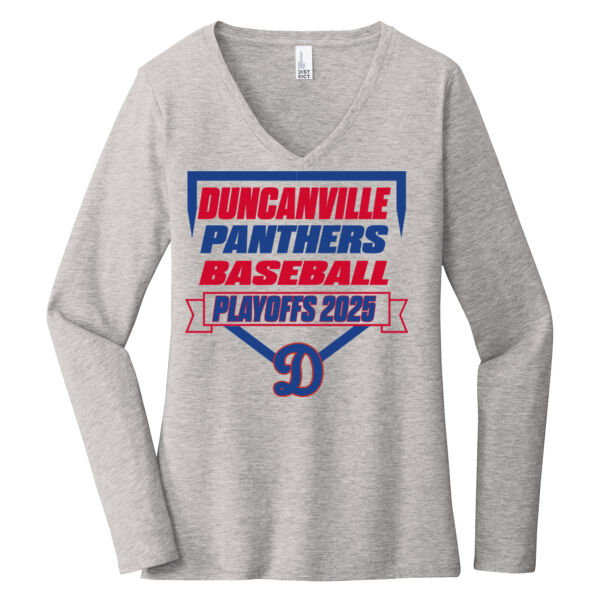 D'Ville Playoffs 25 - Women's Very Important Tee ® Long Sleeve V Neck Thumbnail